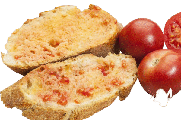 Tostada con tomate y aceite de oliva